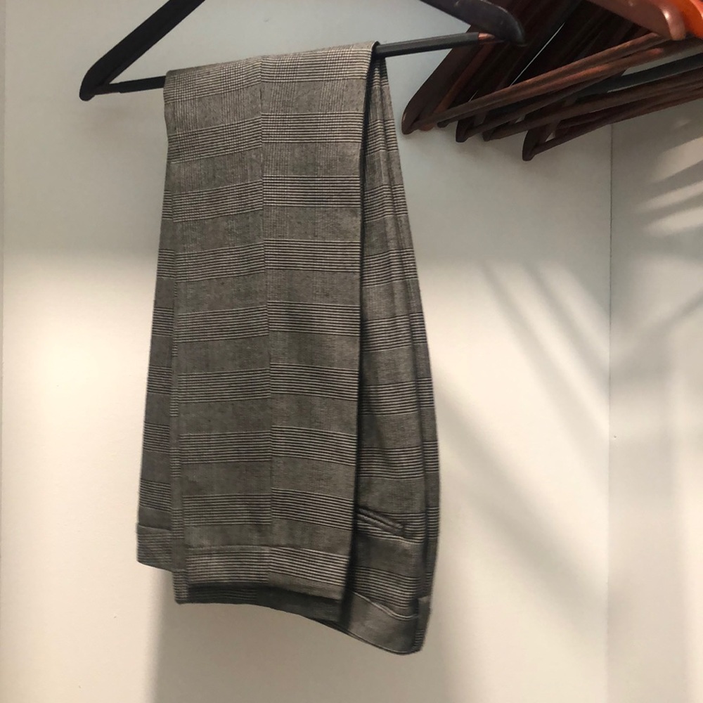 Houndstooth plaid slacks/ dress pants